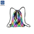 Shifting color sequins Sports bag Drawstring bag